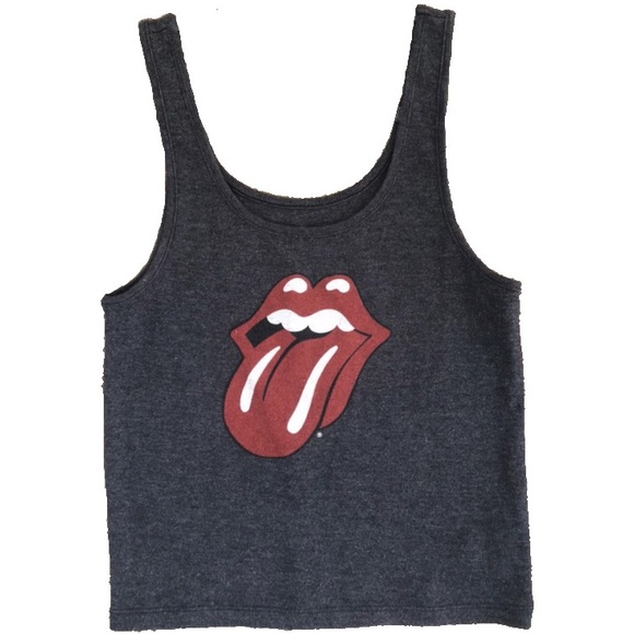 American Eagle Outfitters Tops - American Eagle Rolling Stones Crop Top